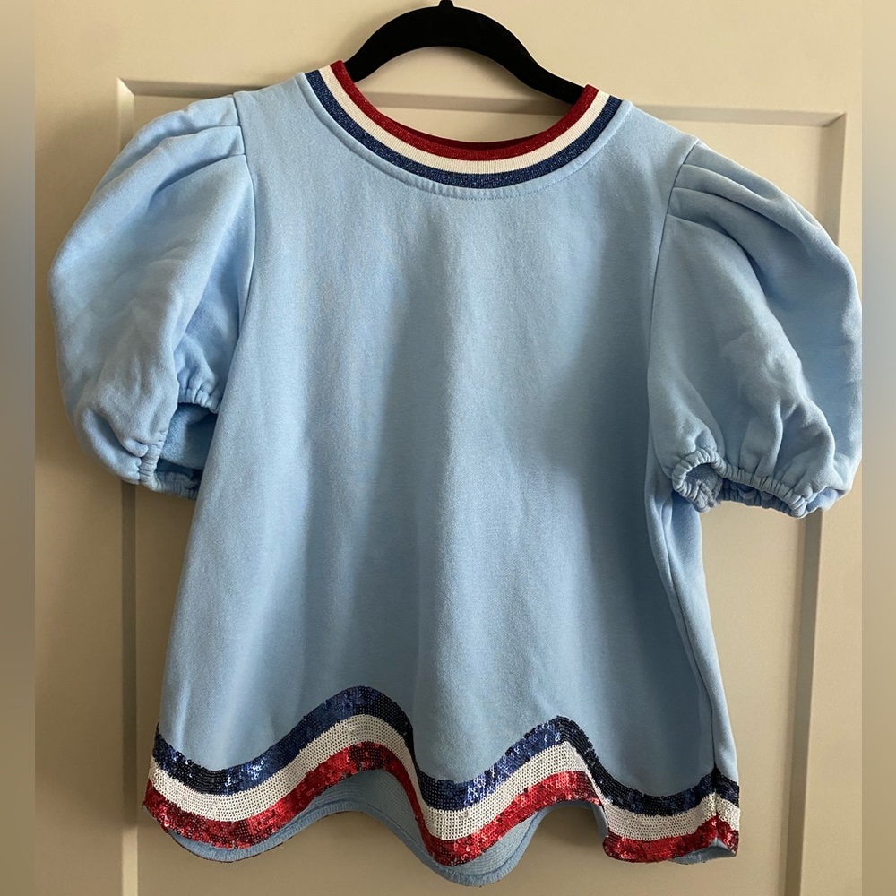 Queen of Sparkles short sleeve sparkle pullover